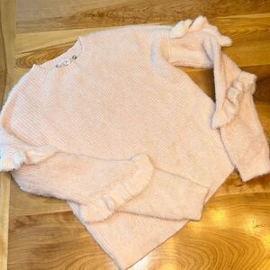 Chelsea and violet pink‎ ruffle sweater